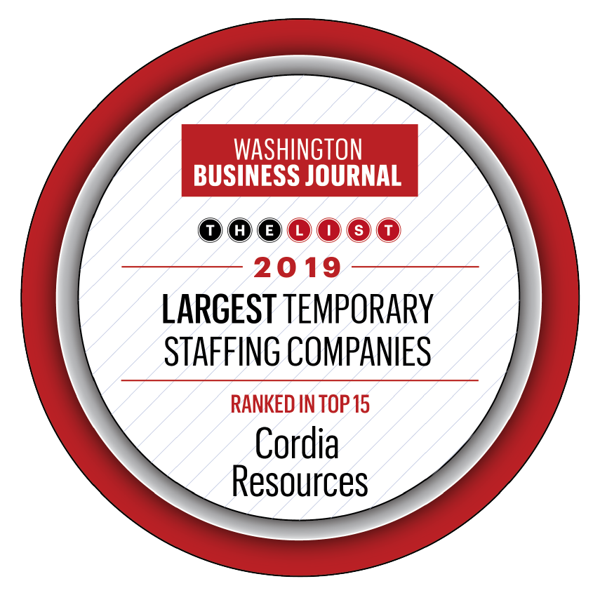 Washington Business Journal Largest Temporary Staffing Companies 2019